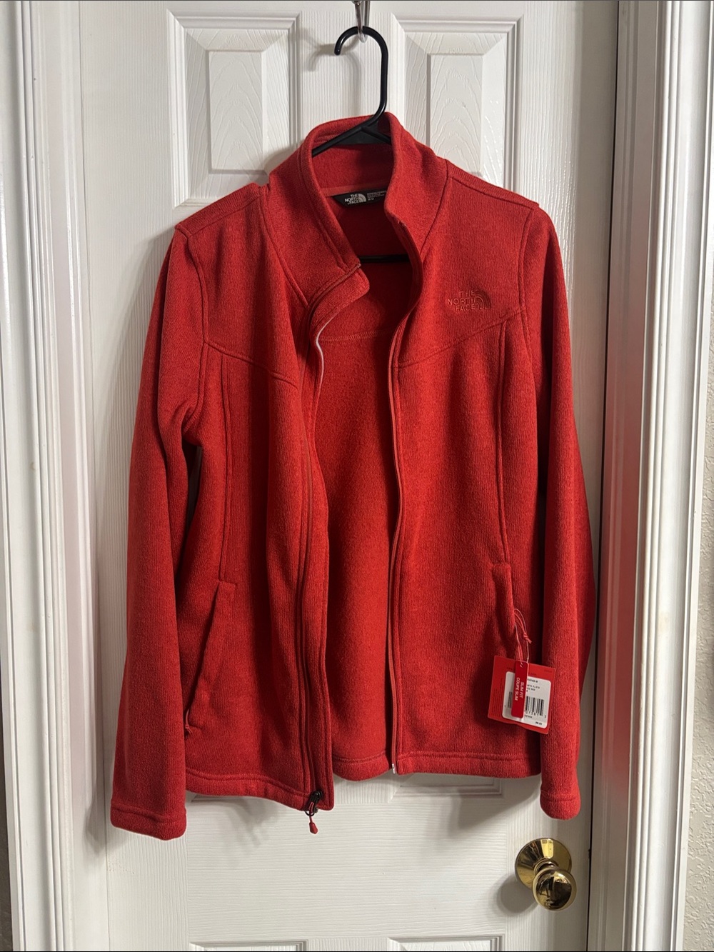 The North Face Bright Red Full-Zip Fleece Jacket